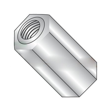 NEWPORT FASTENERS Hex Standoff, #4-40 Thrd Sz, Stainless Steel Plain, 3/16" Hex W, 500 PK 759909